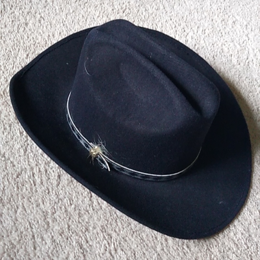 Men's Cowboy Hat. Alamo Hats. Black. Size 6.5.